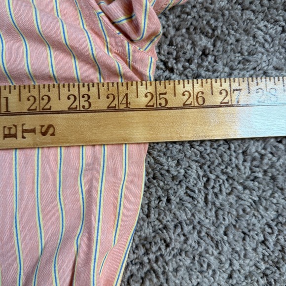 J. Crew Striped Button Down‎ Shirt Large preppy casual office career mens cotton - Picture 7 of 9